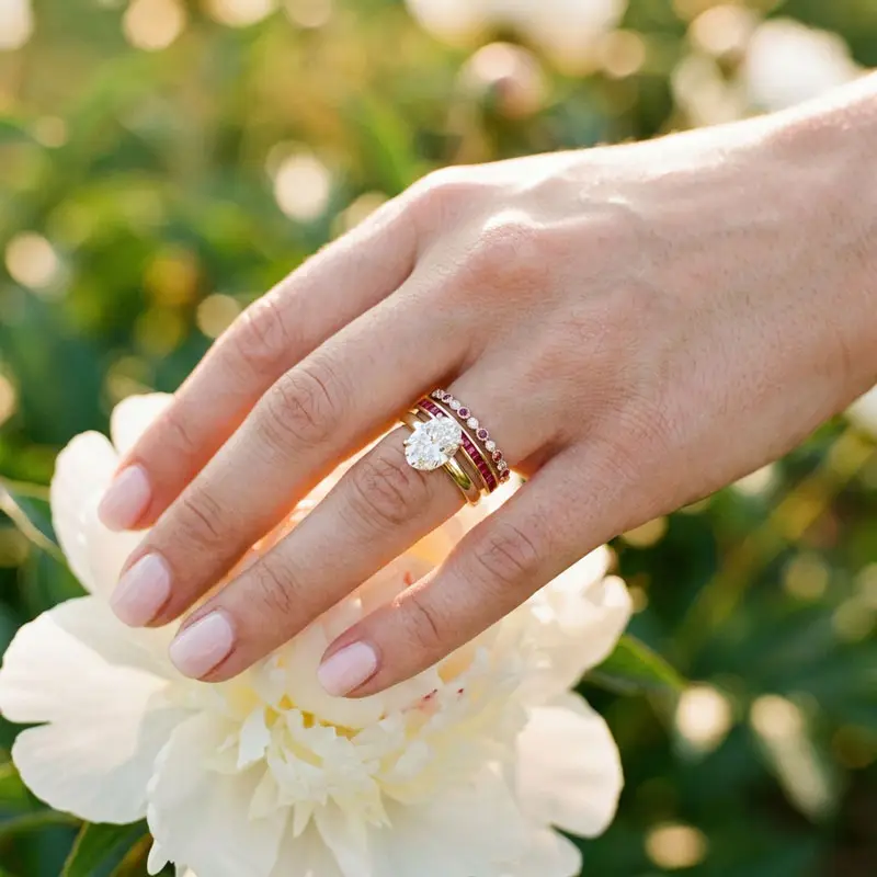 Stacked Wedding Rings